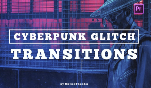 Motion Array - Cyberpunk Transitions Premiere Pro