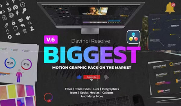 Videohive - Davinci Resolve Motion Graphic Pack
