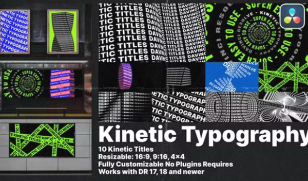 Videohive - Kinetic Titles for Davinci Resolve