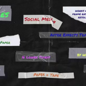 Videohive - Paper & Tape Titles & Lower Thirds