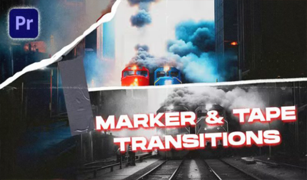 Videohive - Marker & Tape Transitions Vol. 2