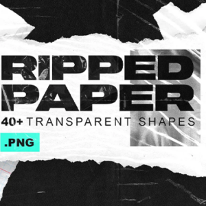 Creative Market - Ripped Paper Transparent Shapes