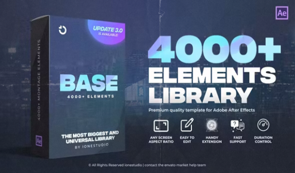 Videohive - AtomX BASE Transitions and Motion Graphics