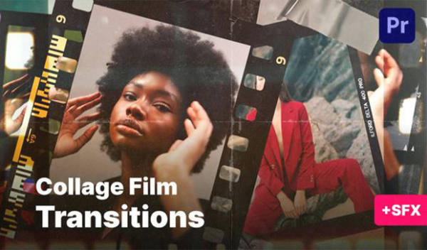Videohive - Film Collage Transitions MOGRT
