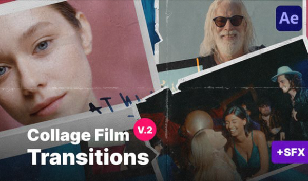 Videohive - Film Collage Transitions v2 AE