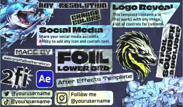 Videohive - Foil Lower Third for After Effects