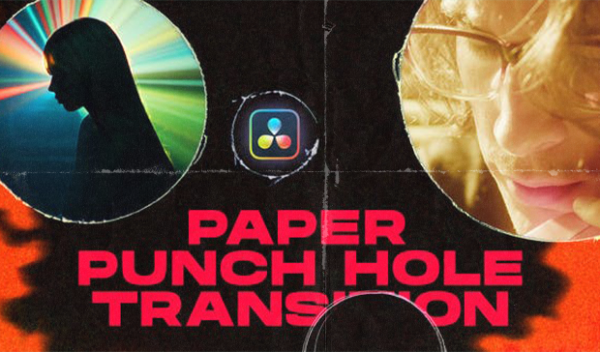 Videohive - Paper Punch Hole Transitions DVR