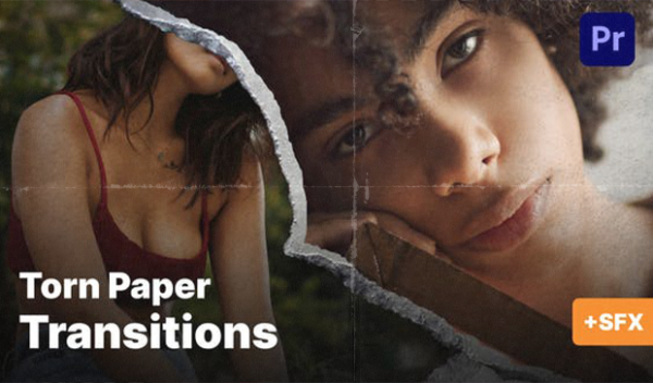 Videohive - Paper Texture Transitions MOGRT