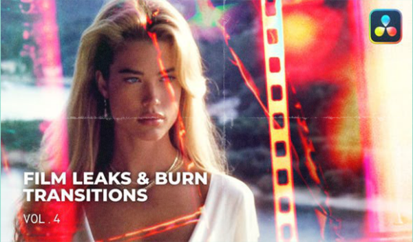 Videohive - Film Leaks Burn Transitions Vol 4