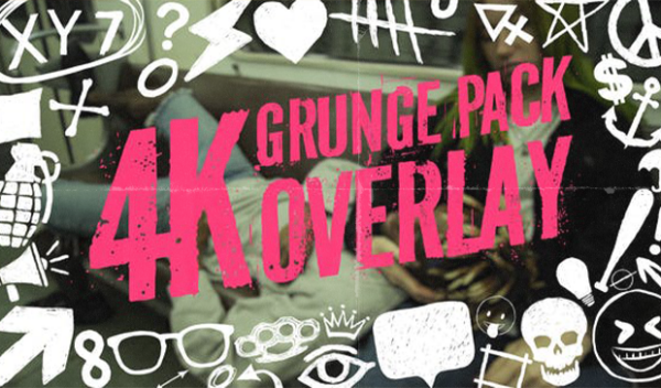 Videohive - Grunge Pack Overlay for DaVinci Resolve