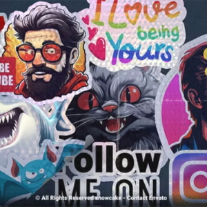 Videohive - Holographic Sticker Maker