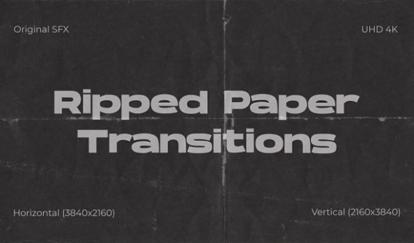 Videohive - Ripped Paper Transitions