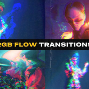 RGB Flow Transitions After Effects
