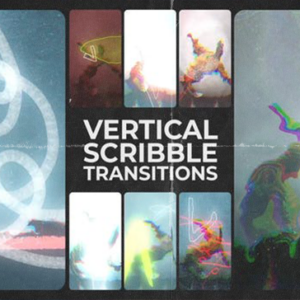 Scribble Vertical Transitions for After Effects