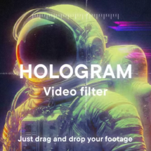 Hologram Video Filter Effect Template