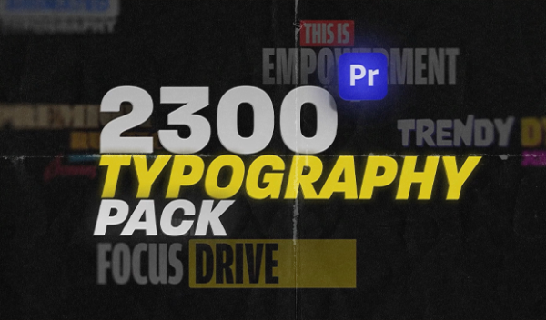 2300 Animated Typography Pack for Premiere Pro