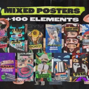 Mixed Posters & 100 Collage Elements