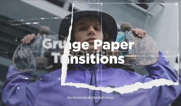 Grunge Paper Transitions MOGRT