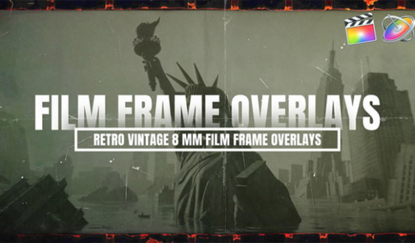Retro Vintage 8mm Film Frame Overlays
