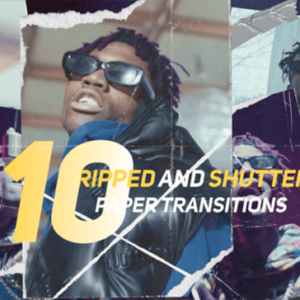 Ripped & Shutter Paper Transitions Mogrt