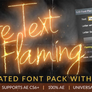 Fire Text Flaming Animated Font Pack