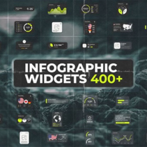 Infographics Pack Glass Widgets