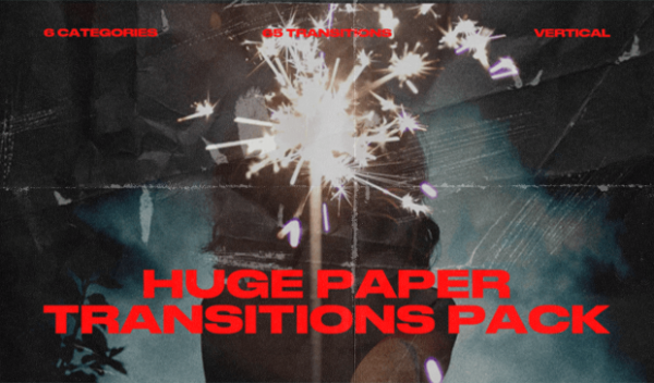 Vertical Paper Transitions Pack