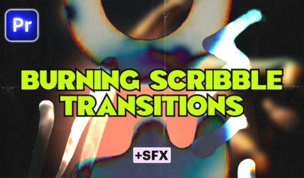 Burning Scribble Transitions