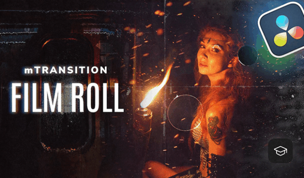MotionVFX - mTransition Film Roll for DaVinci Resolve