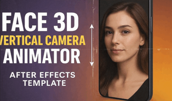 Face 3D Vertical Camera Animator for AE & PP