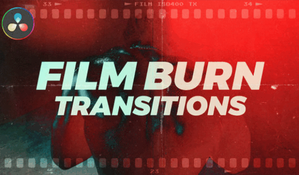 Film Burning Transitions for DaVinci Resolve