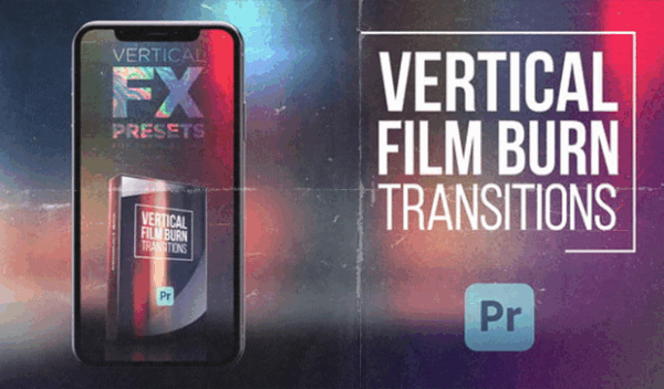 Vertical Film Burn Transitions