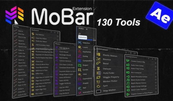 Aescripts - MoBar v3.3 for After Effects