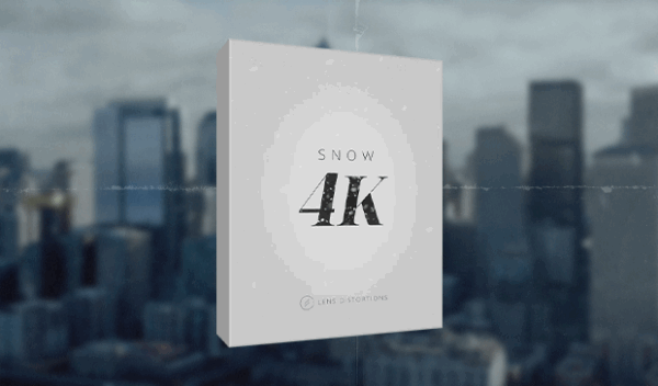 Lens Distortion Snow 4K