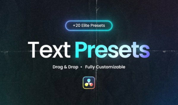 Text Elite Presets for DaVinci Resolve